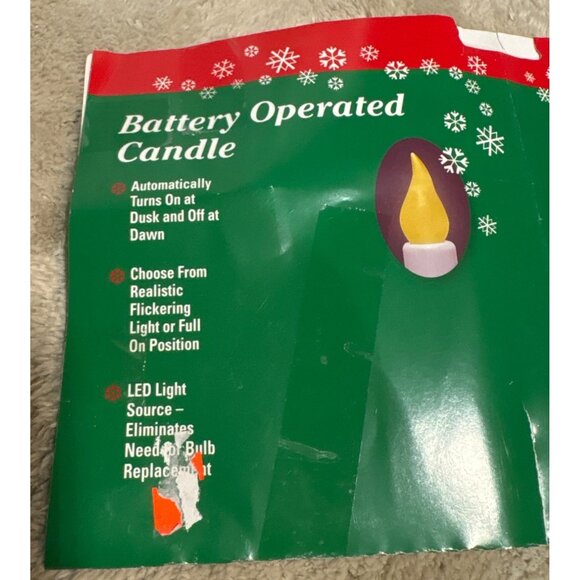 Battery Operated Candelabra Xodus FPC1230 Pewter Tone 3 LED Candles 10" Christma - Picture 5 of 9